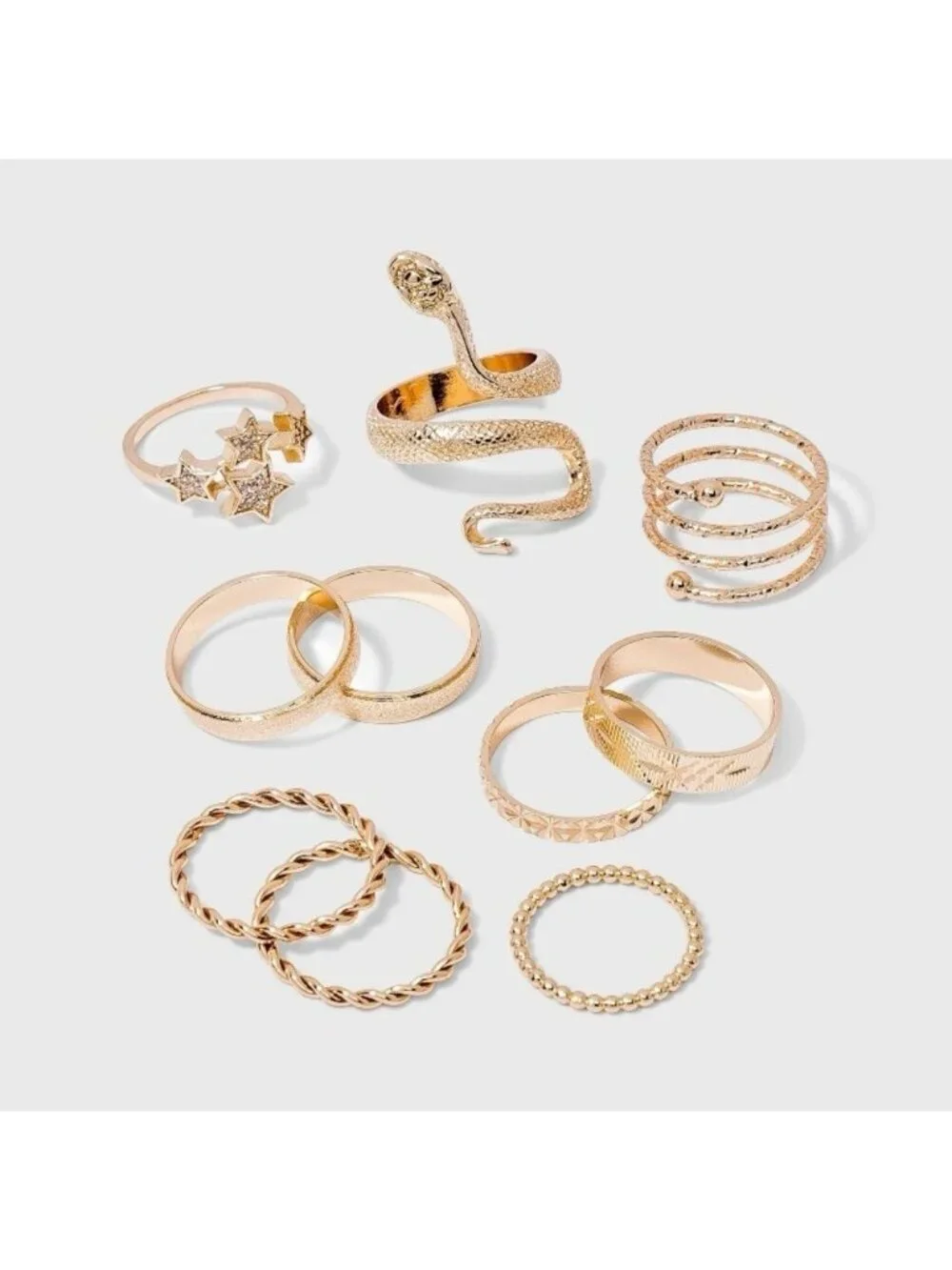 Wild Fable Gold Ring Set
